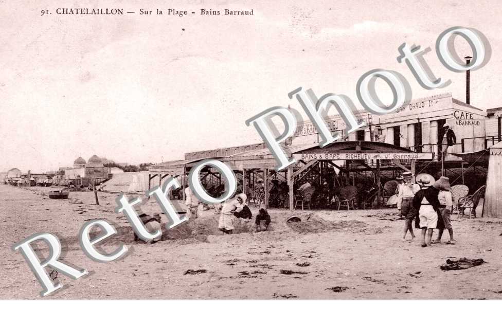 Sur la plage - Bain Barraud