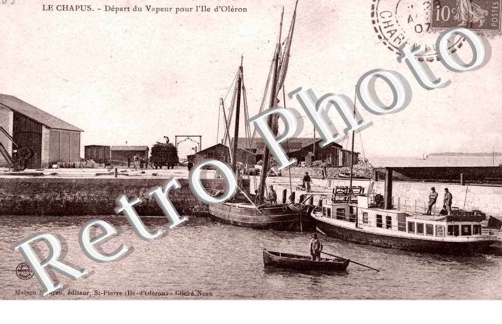 depart du vapeur pour l'ile d'Oleron