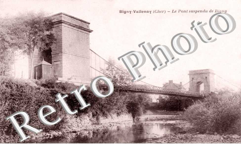 Bigny-Vallenay  Le pont suspendu de Bigny