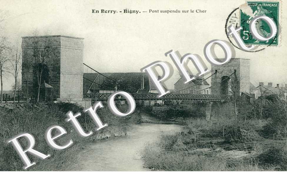 Pont suspendu sur le Cher