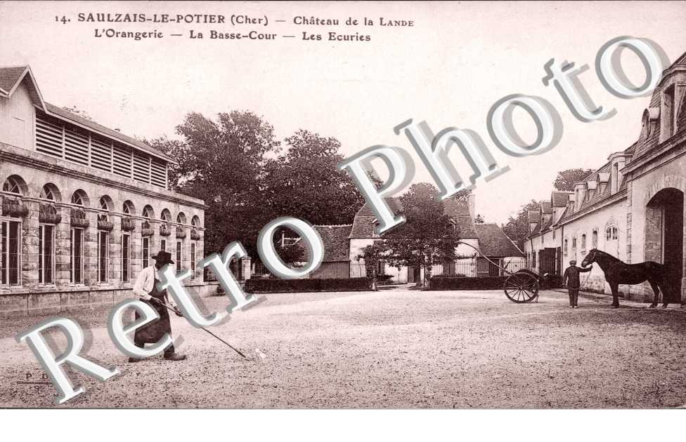 chateau de la Lande, l'orangerie, la basse-cour, les ecuries