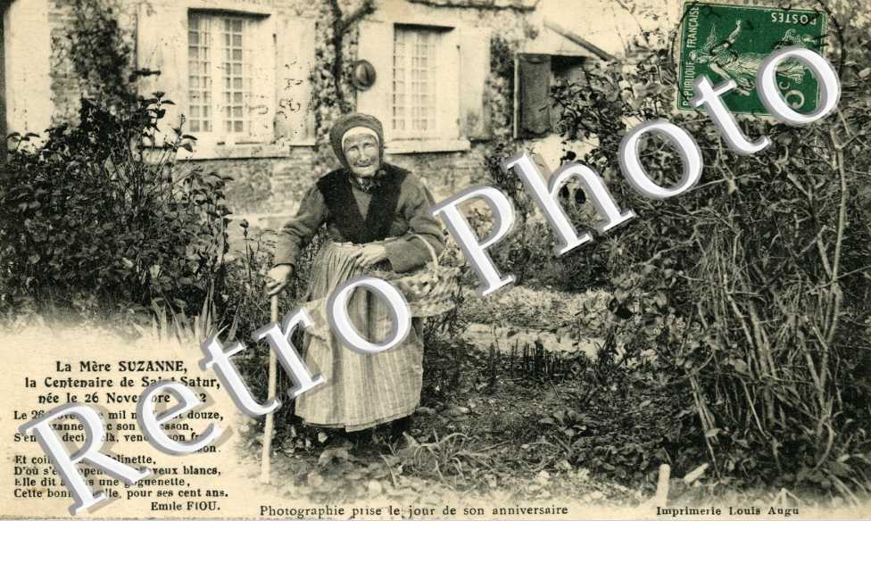 la mere suzanne la centenaire de st satur nee le 26 nov 1812