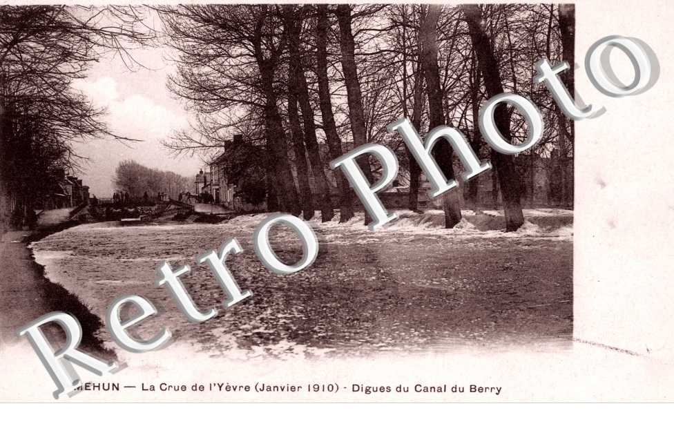 Crue de l'Yevre, Digues du Canal du Berry
