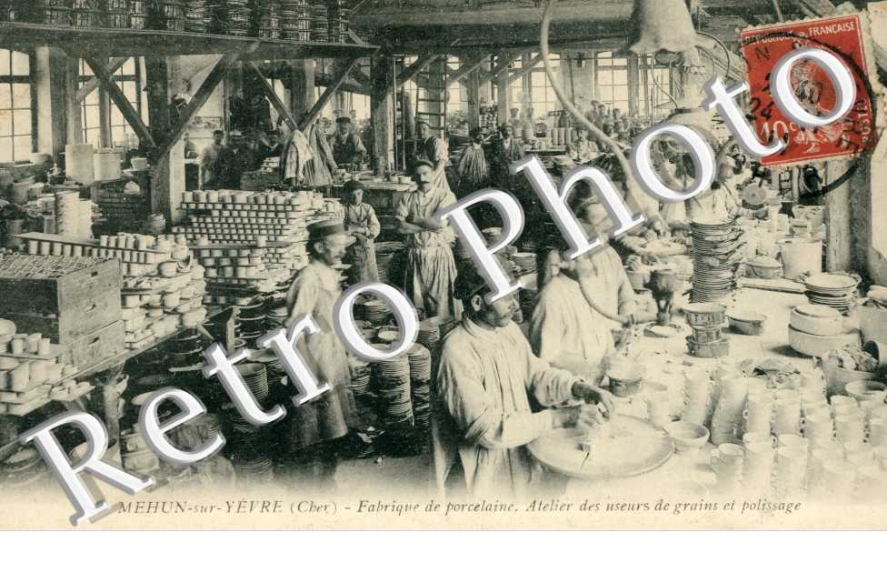 Fabrique de Porcelaine, Atelier des useurs de grains et polissage