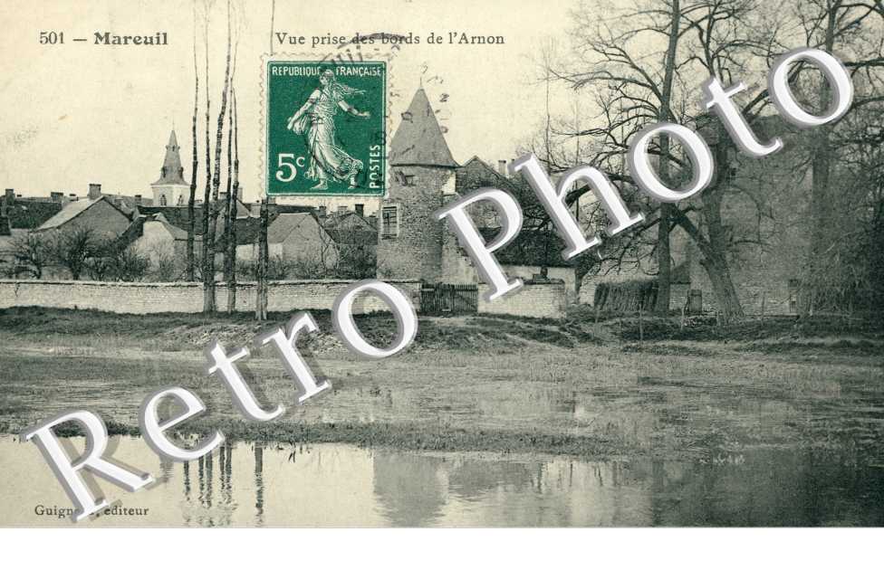 Vue prise des bords de l'Arnon
