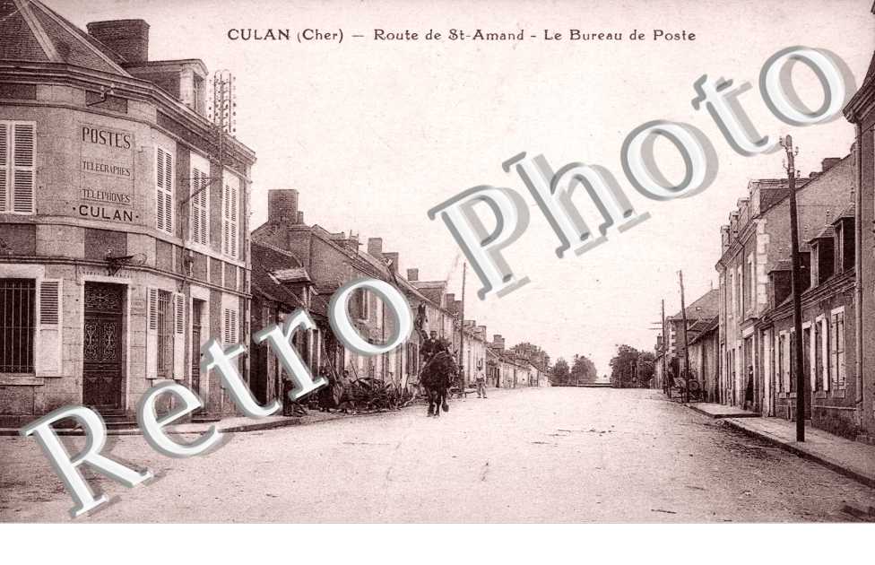 Route de Saint-Amand, le Bureau de Poste