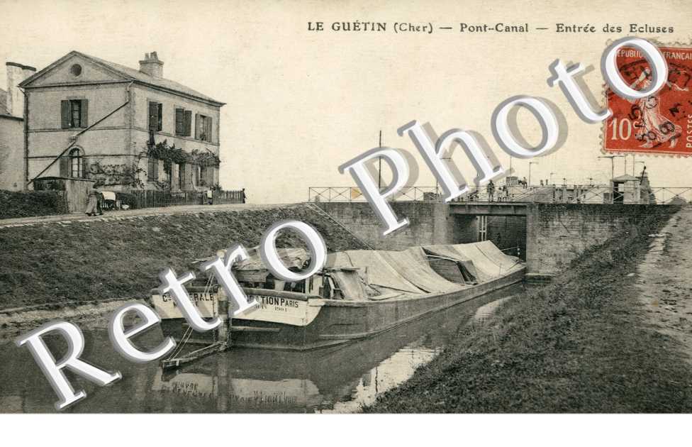 Pont-Canal, Entree des Ecluses, le Guetin
