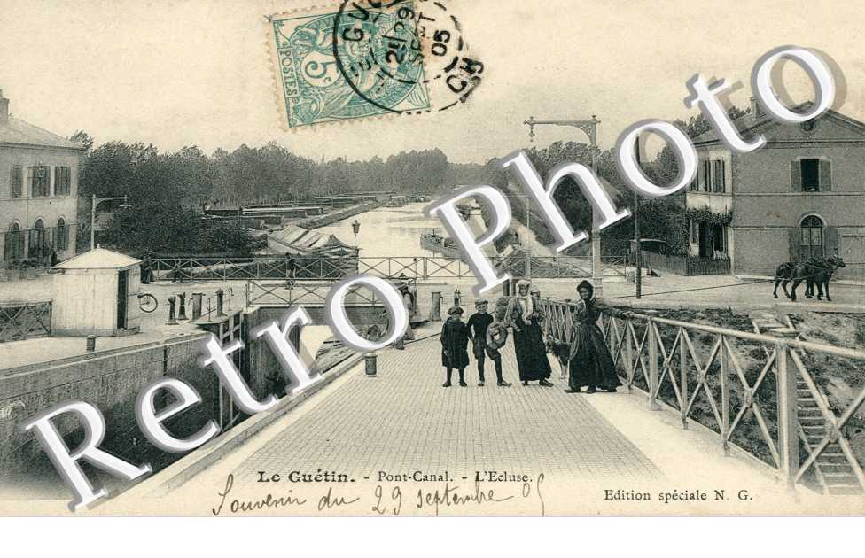 Pont-Canal, l'Ecluse, le Guetin