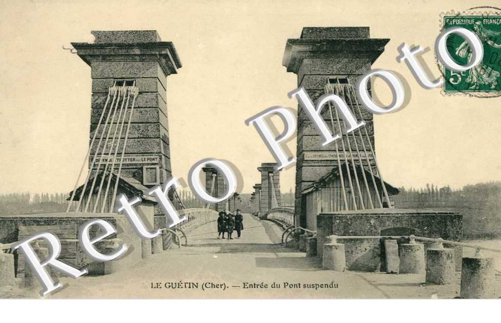 Le Guetin, pont suspendu
