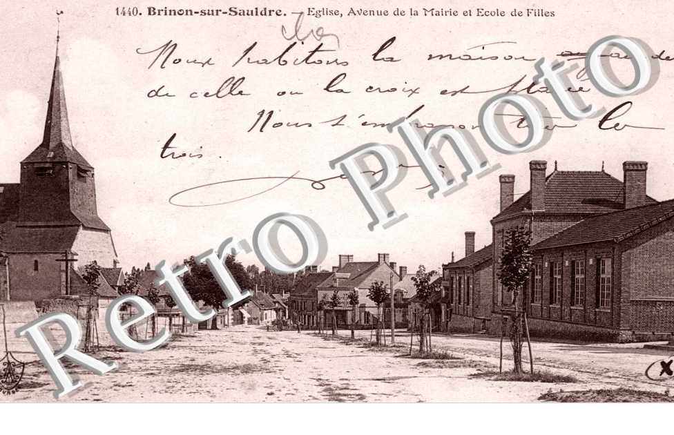 Eglise, Avenue de la Mairie et Ecole des Filles