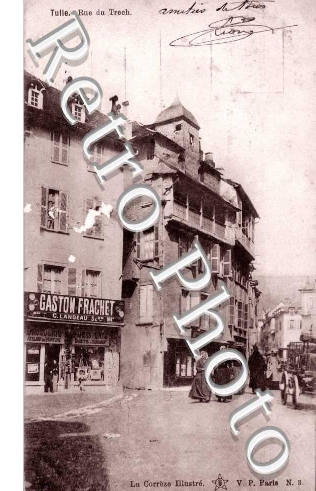 Rue du Trech Droguerie Gaston Frachet  C. Langeau Scur