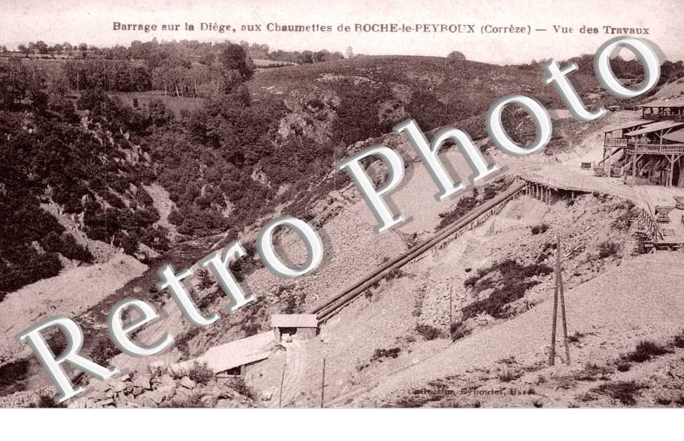 barrage sur la Diege aux Chaumettes - Vue des travaux