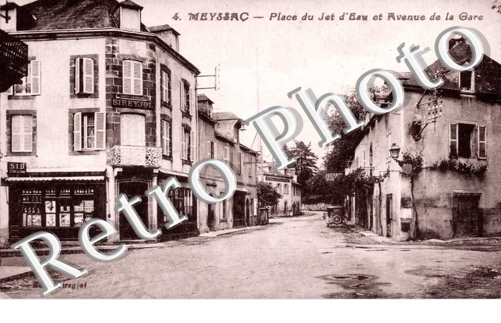 Place du Jet d'eau et Avenue de la Gare