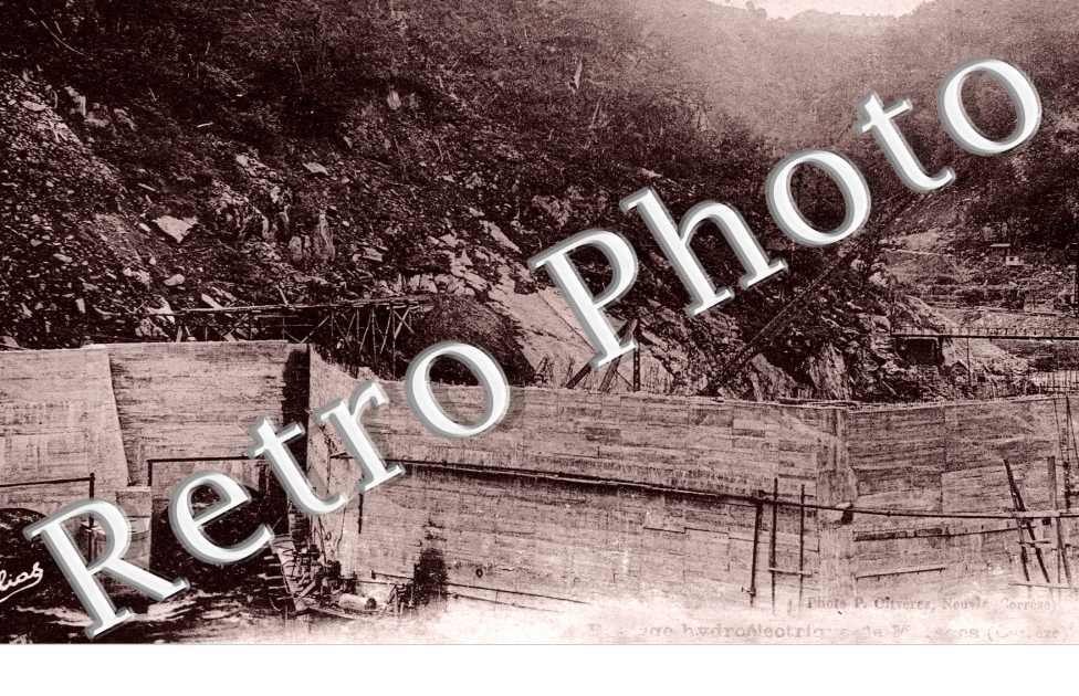 Le Barrage et l'Usine hydro electrique de Mareges