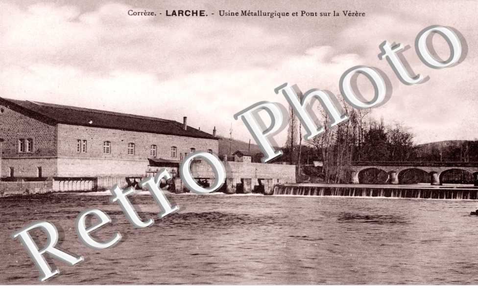 Usine metallurgique et Pont sur la Vezere