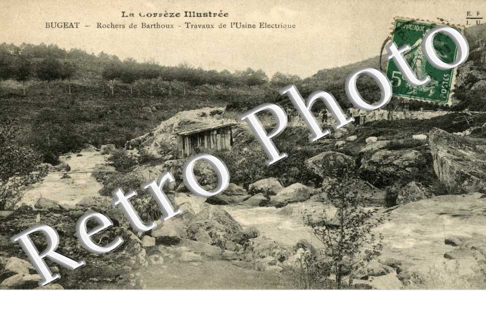 Rochers de Barthoux - Travaux de l'Usine electrique