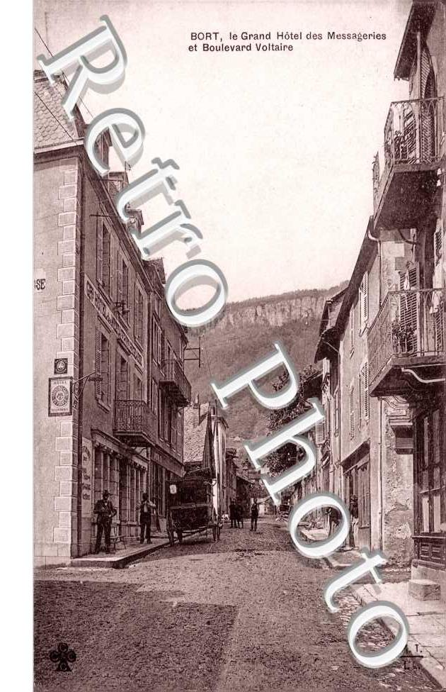 le grand hotel des Messageries et boulevard Voltaire