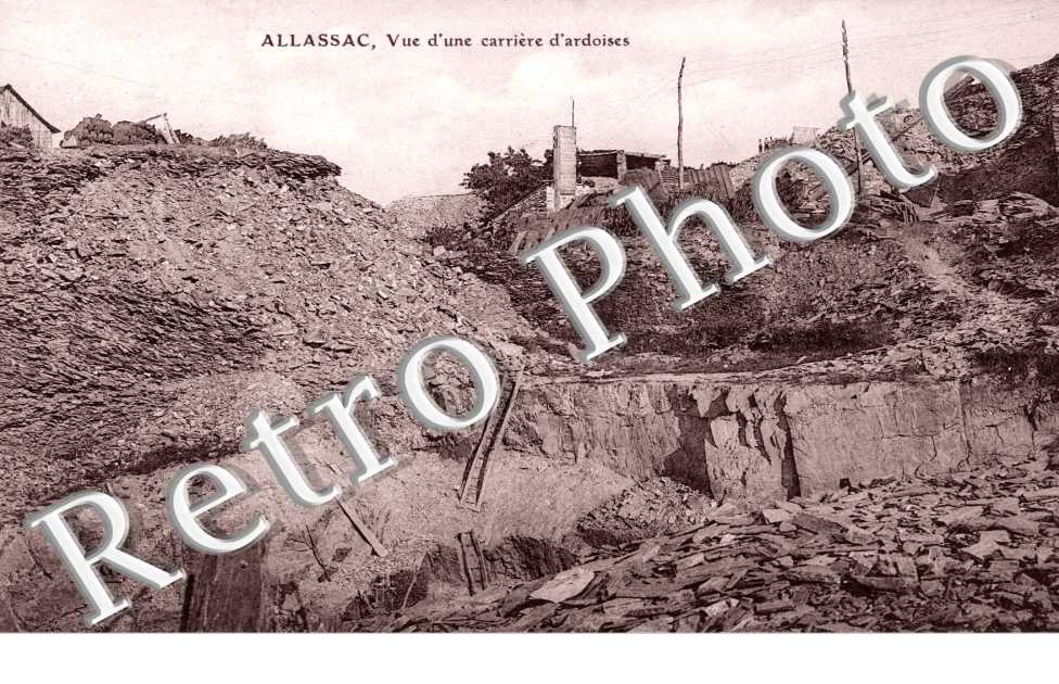 vue d'une Carriere d'Ardoises
