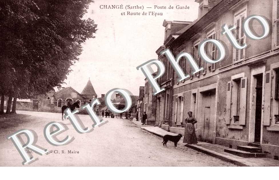 Poste de garde et route d'Epau