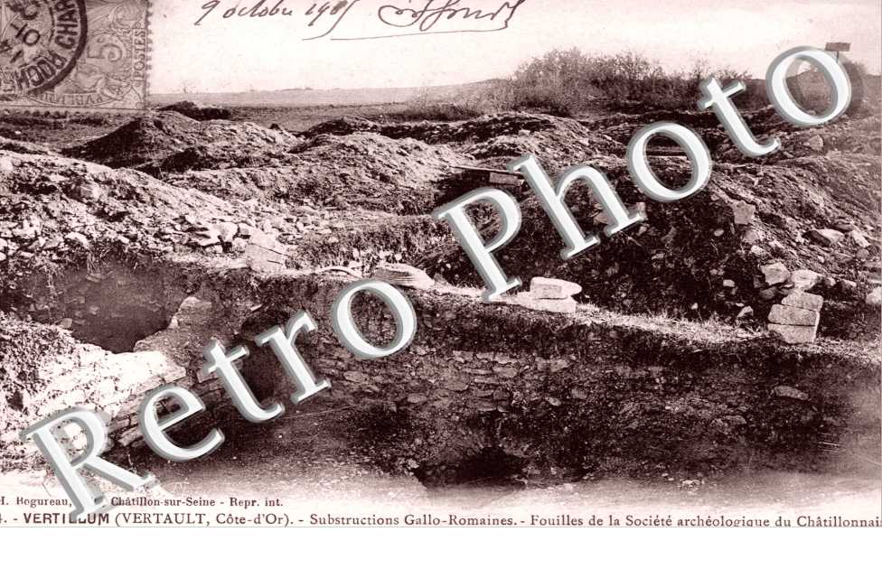 Vertillum, Substructions Gallo-Romaines, Fouilles de la Societe archeologique du Chatillonnais