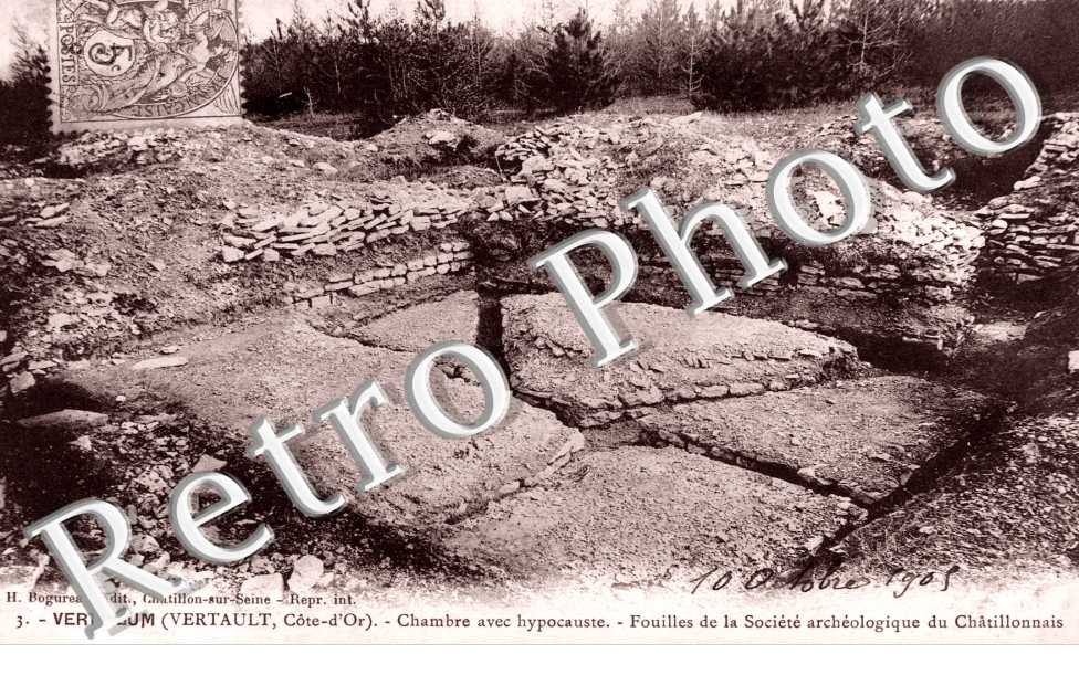 Vertillum, Fouilles de la Societe archeologique du Chatillonais