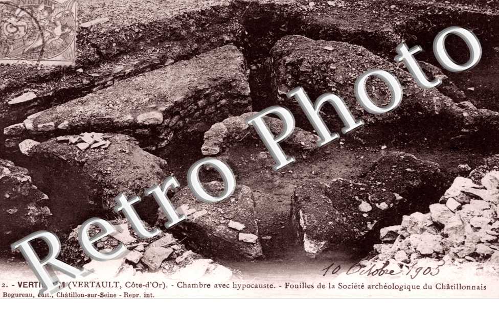 Chambre avec hypocauste, Fouilles de la Societe archeologique du Chatillonnais