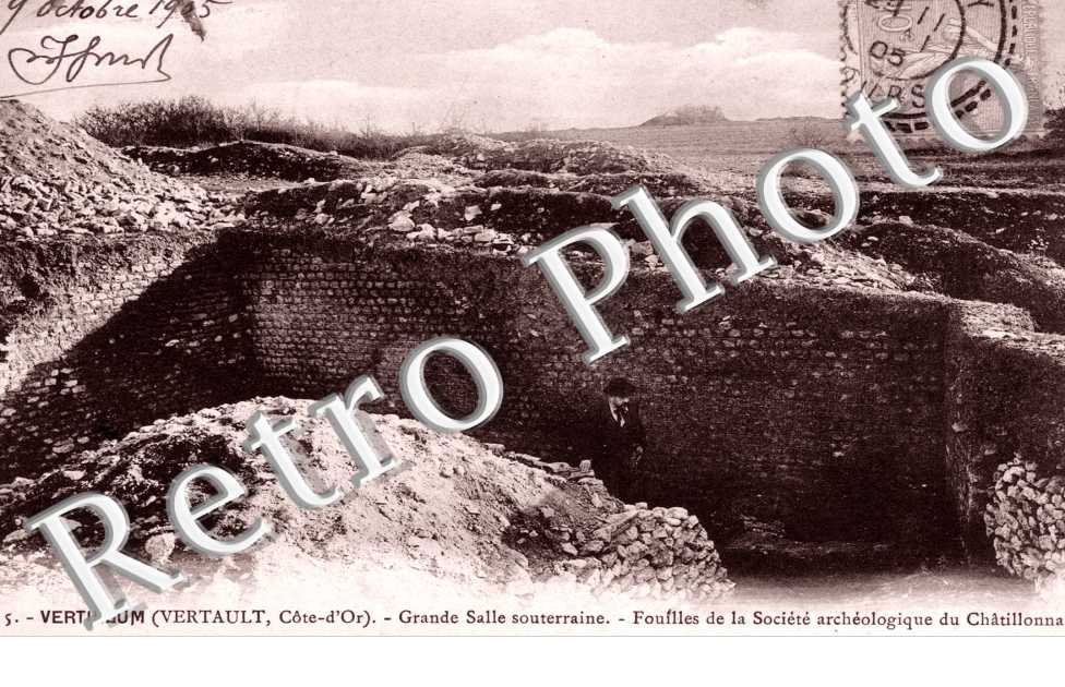 Vertillum, Salle souterraine, Fouilles de la Societe archeologique du Chatillonais
