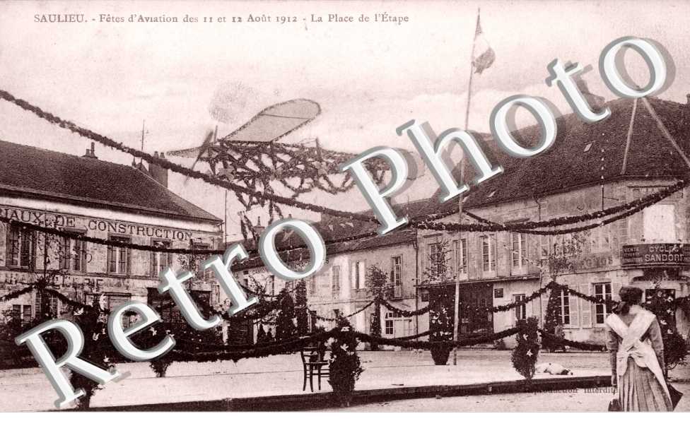 Fete d'aviation - la place de l'Etape 11-08-1912