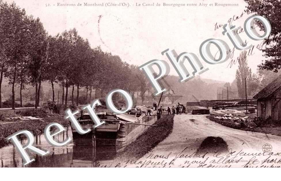 le canal de bourgogne entre aisy et rougemont