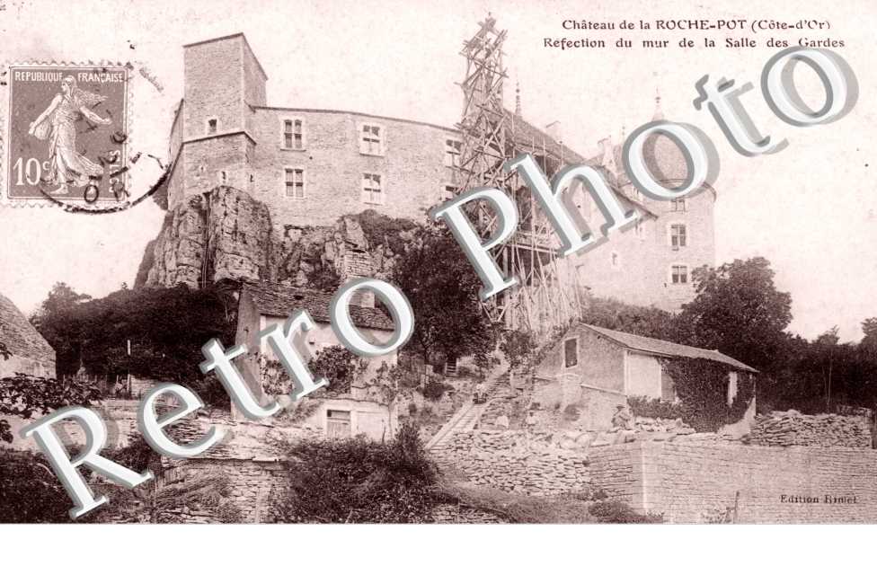 chateau de la roche pot refection mur salle des gardes