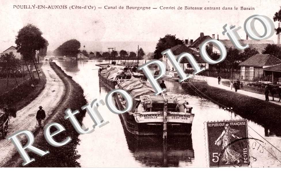 Canal de Bourgogne, Convoi de bateaux