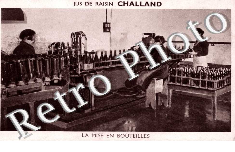 la Mise en bouteilles Jus de raisin Challand