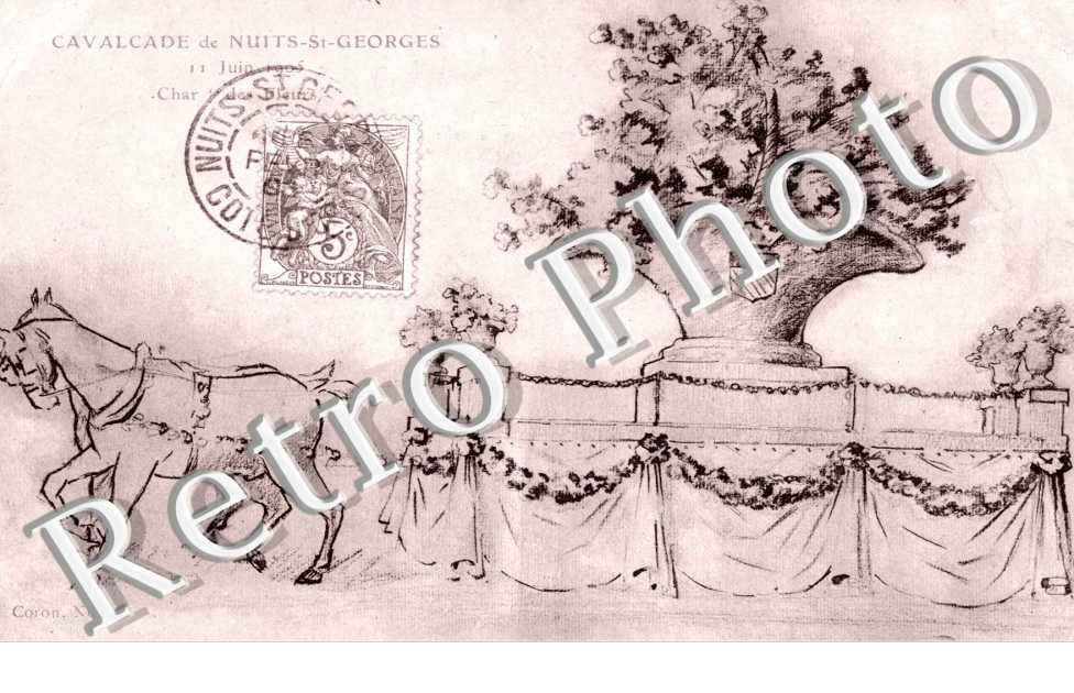 Cavalcade de Nuits-Saint-Georges, 11 juin 1905, Char des Fleurs
