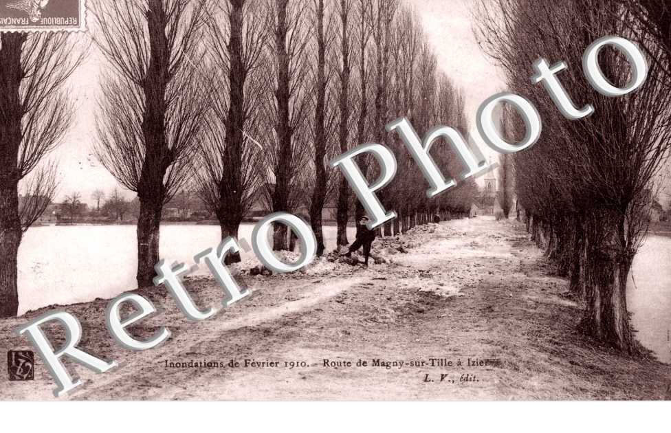 Route de Magny-sur-Tille a Izier, Inondations de Fevrier 1910