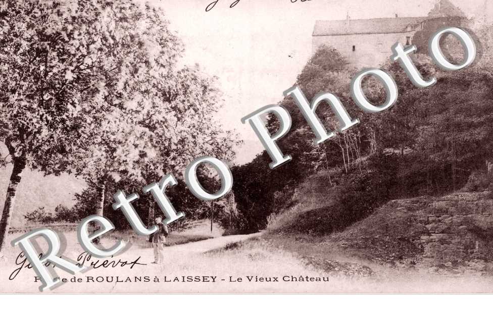 Route de Roulans a Laissey Le vieux chateau
