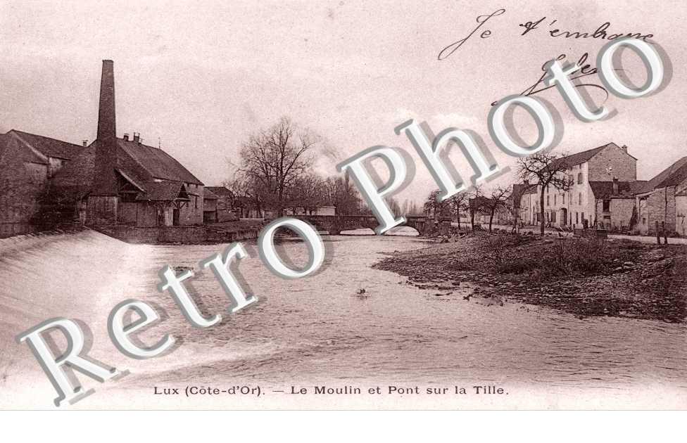 Le moulin et pont sur la Tille