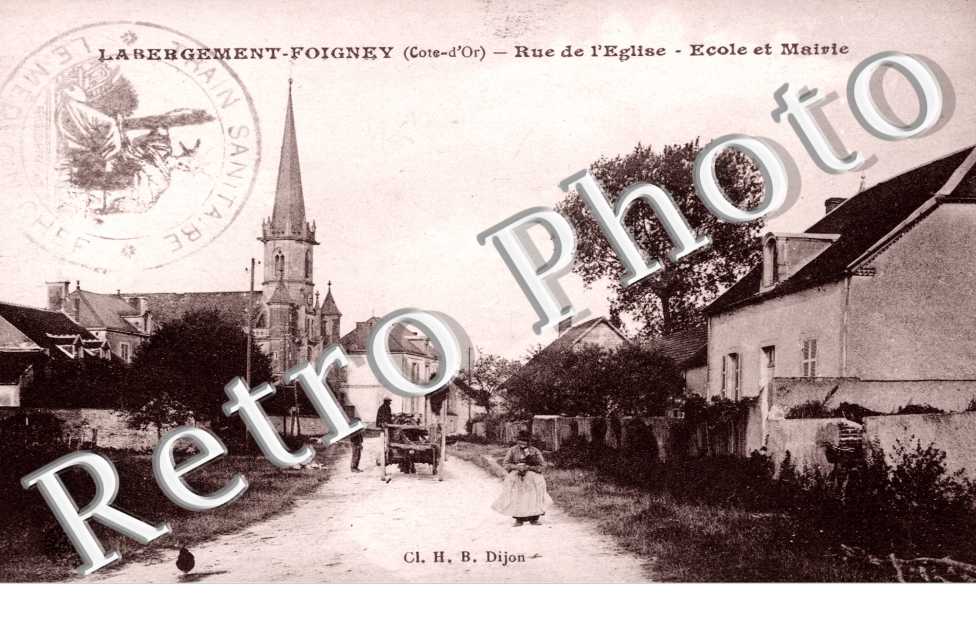 Rue de l'Eglise, Ecole et Mairie