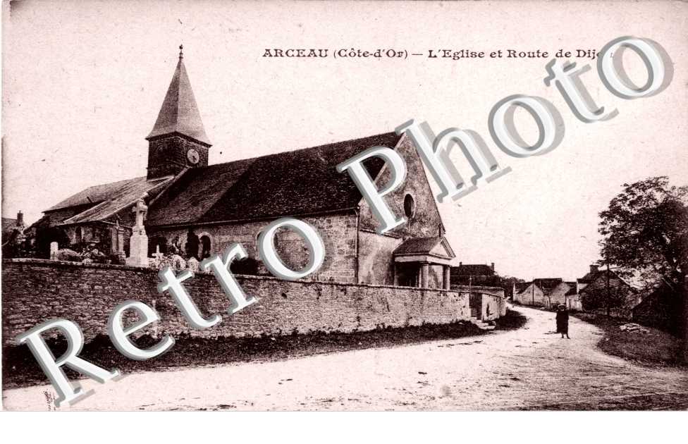 L'eglise et la route de Dijon