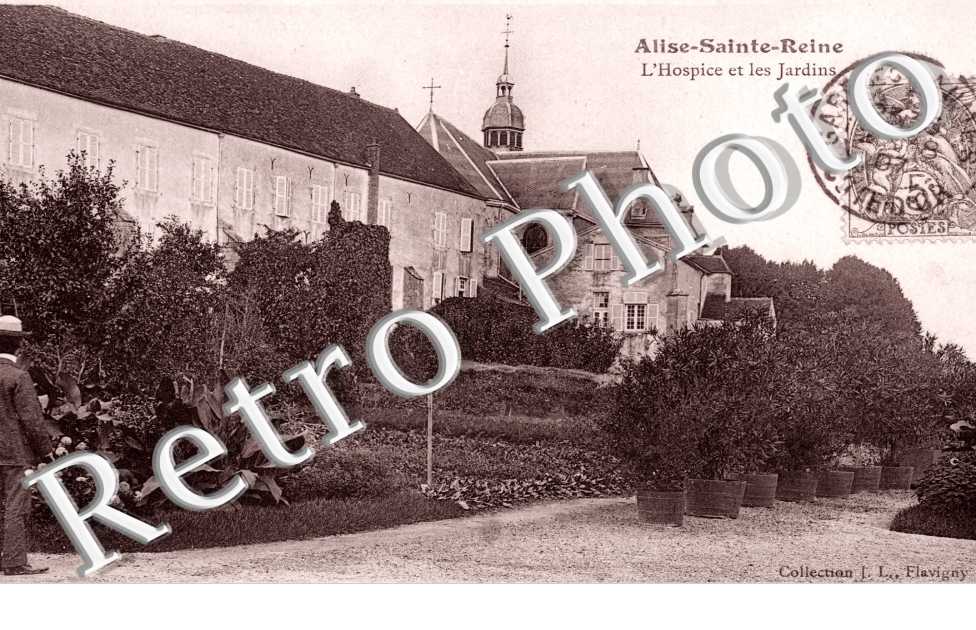 les jardins et  l'hospice