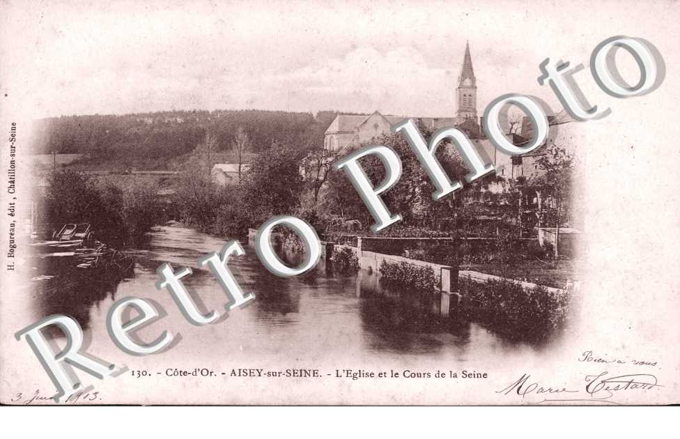 L'eglise et le cours de la Seine