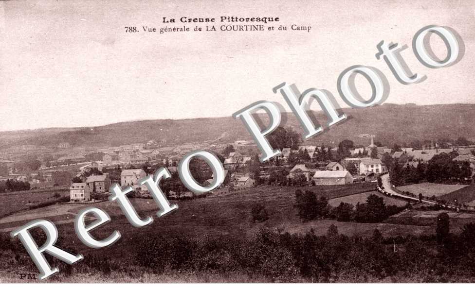 vue generale de La Courtine et du camp