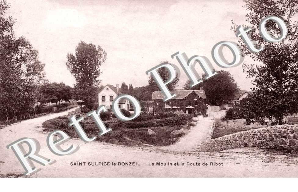 SAINT SULPICE LE DONZEIL  - Moulin et la route de Ribot