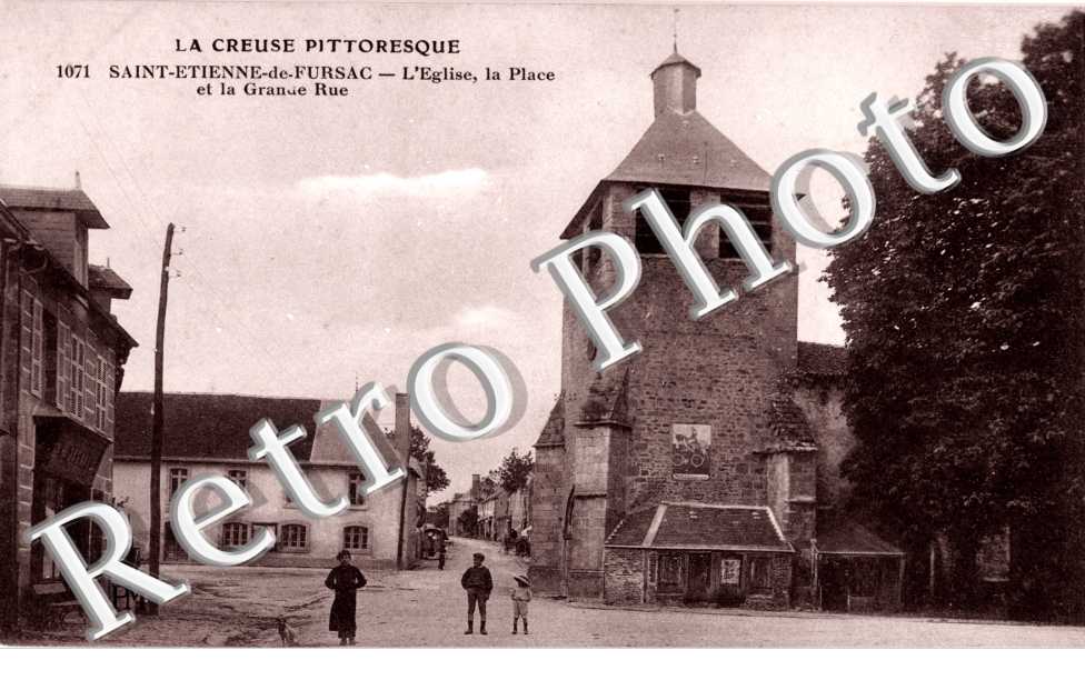L'eglise - la place et la grande rue