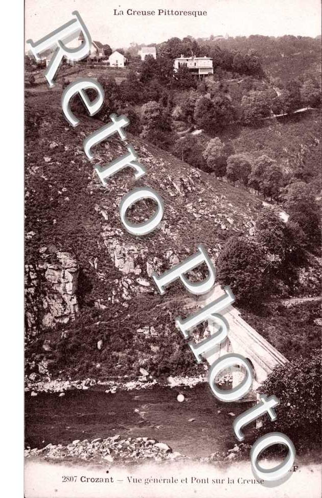 vue generale et pont sur la Creuse