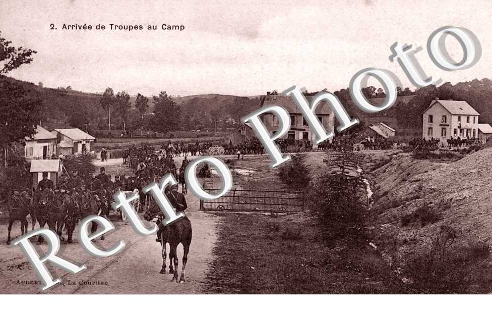 le  camp de La Courtine - arrivees de troupes au camp
