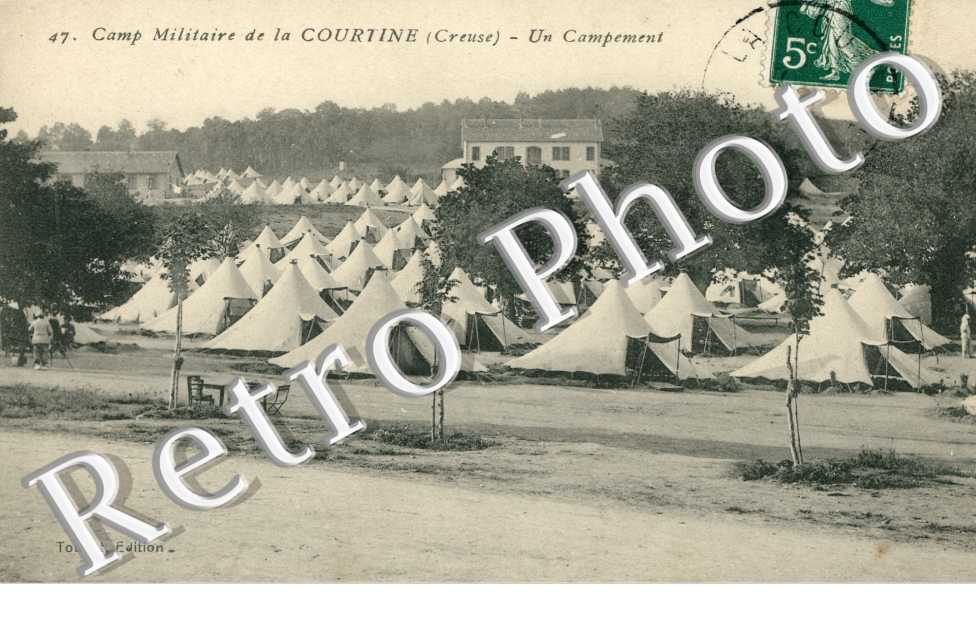camp de La Courtine  - Un campement