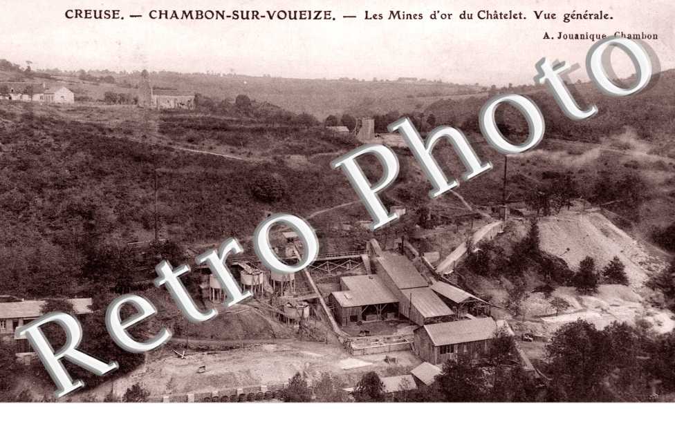 Mines d'or du Chatelet, Vue generale
