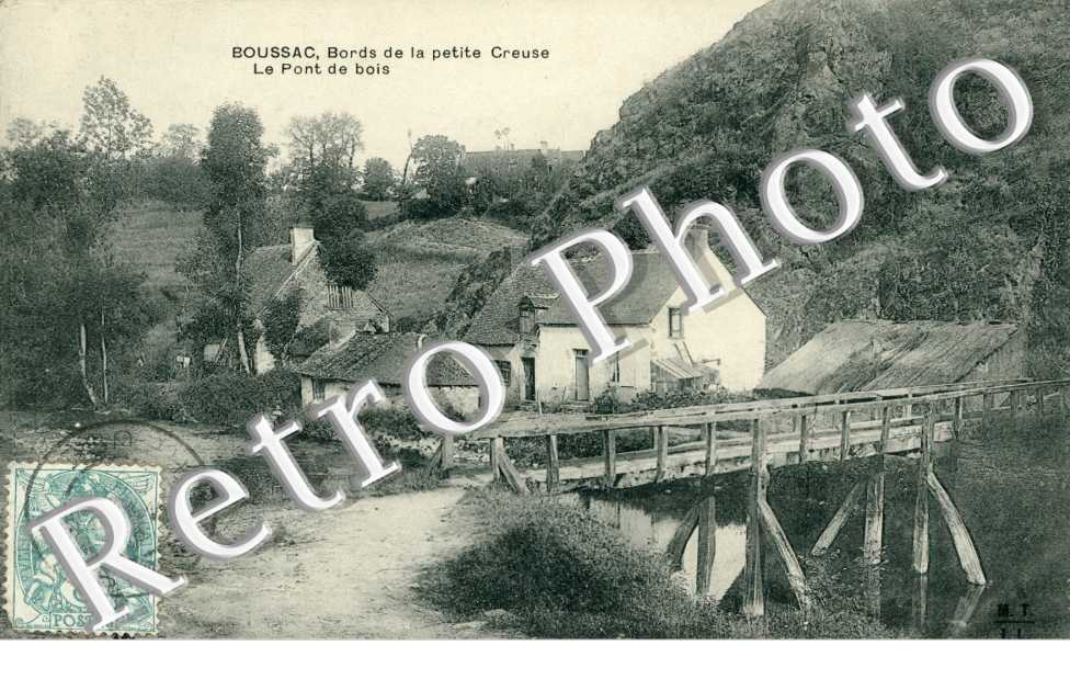 Bords de la petite Creuse - le pont de bois