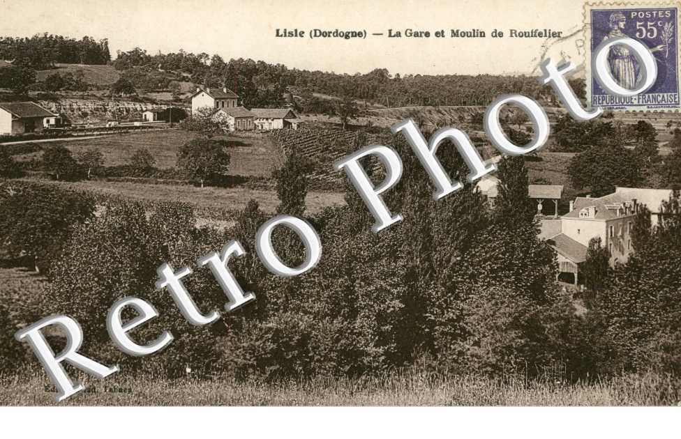 La gare et moulin de Rouffelier