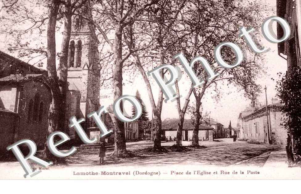 Place de l'eglise et rue de la Poste